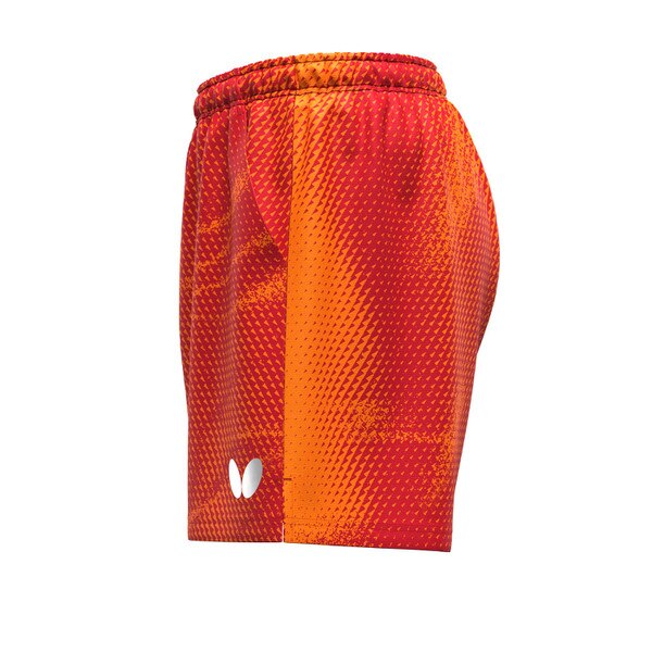 Butterfly Elistar12 Table Tennis Shorts - Darjeeling Red - Left Side